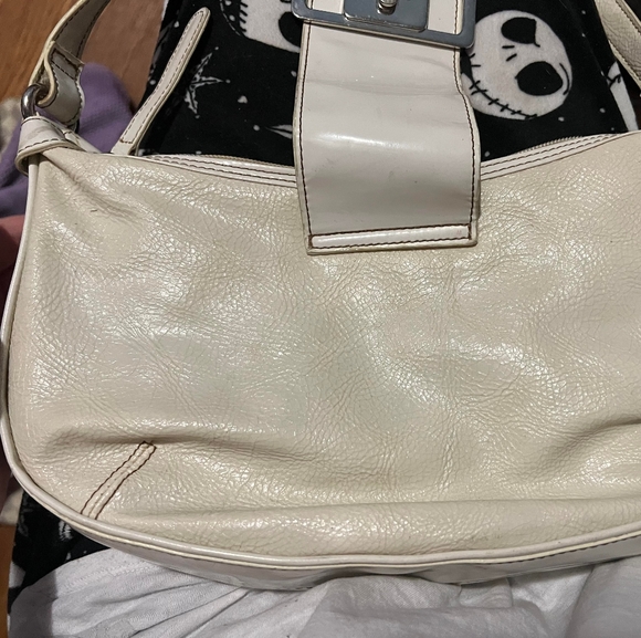 Off-white Vegan Leather Satchel - Picture 7 of 7